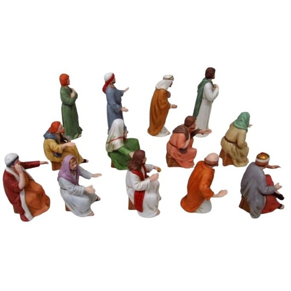 Home Interiors 89880 The Lord's Supper Porcelain Figurine 14-Piece Set - Picture 4 of 16
